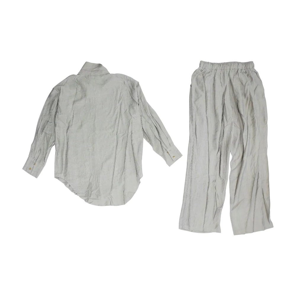 Brown Striped Pant Set - Image 2