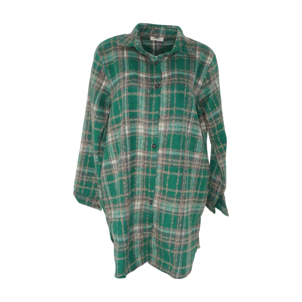 Green Plaid Mini Dress