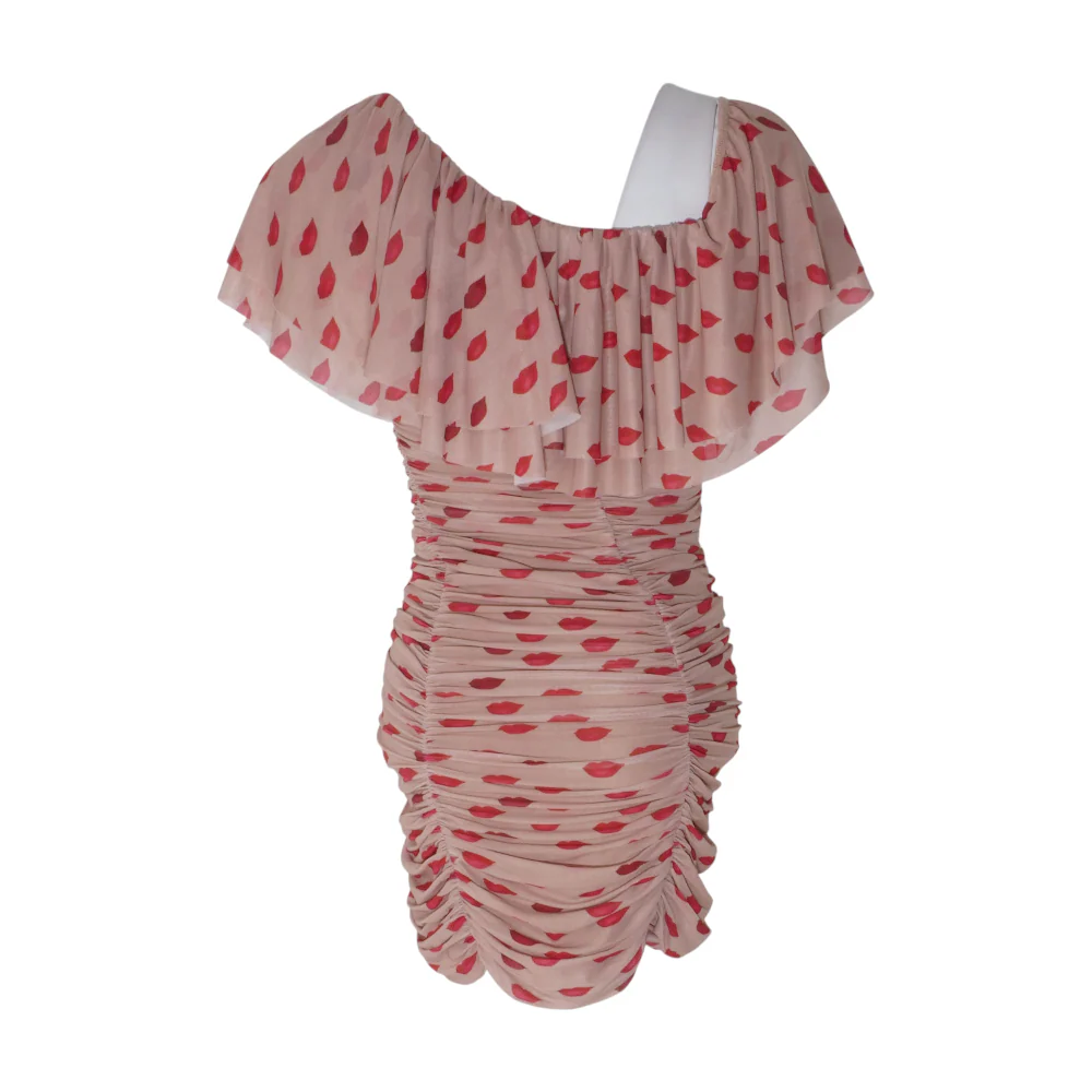 Tan Print Mini Dress - Image 2