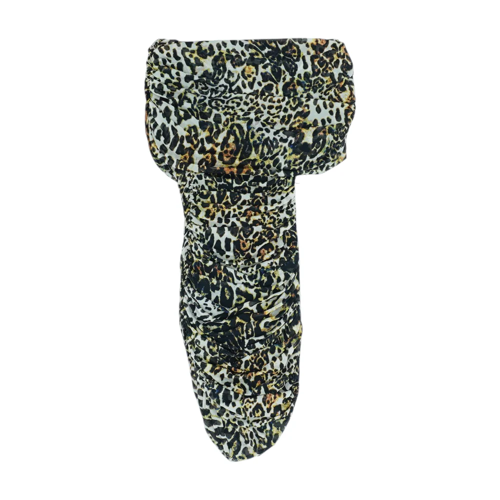 Black Animal Print Mini Dress - Image 2