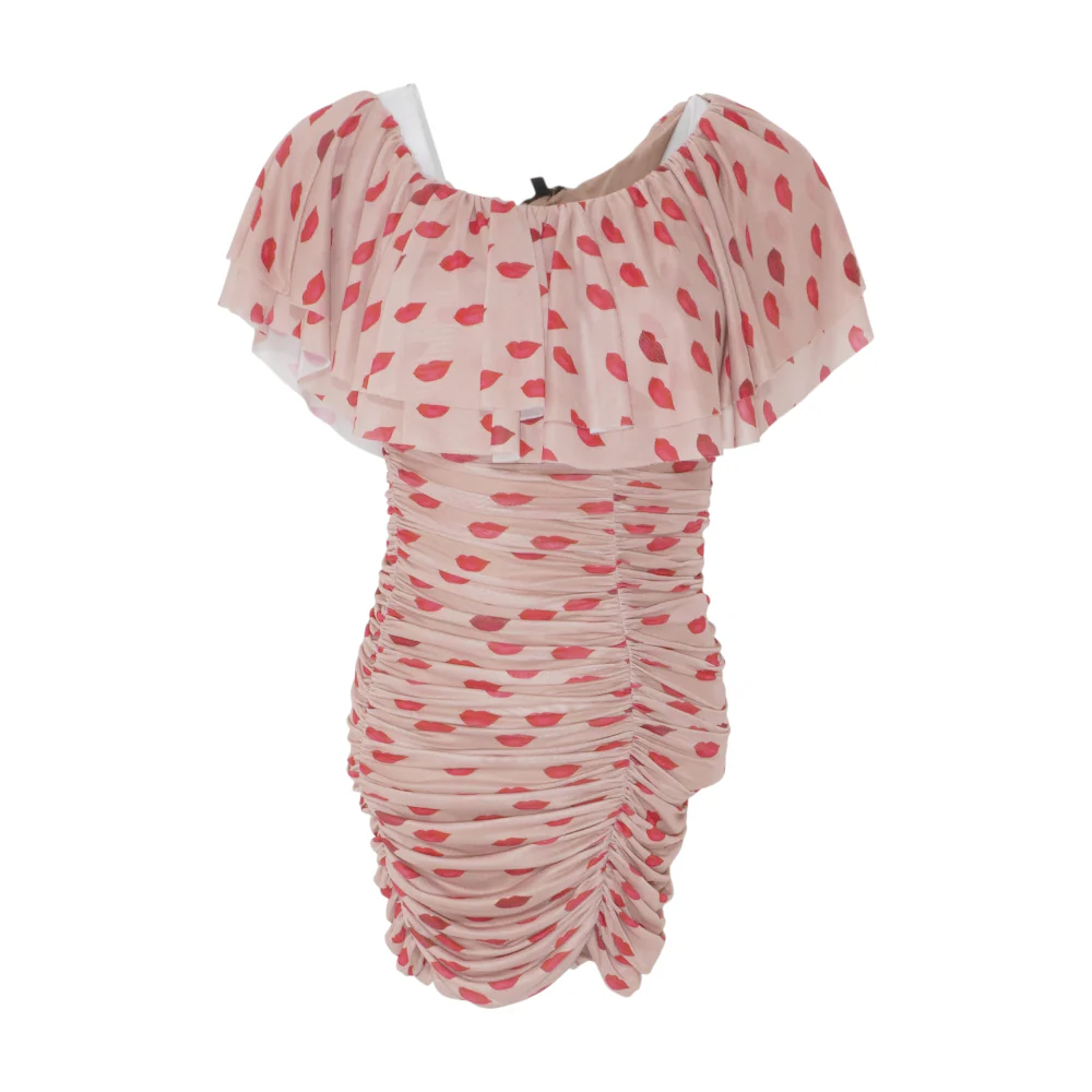 Tan Graphic Mini Dress