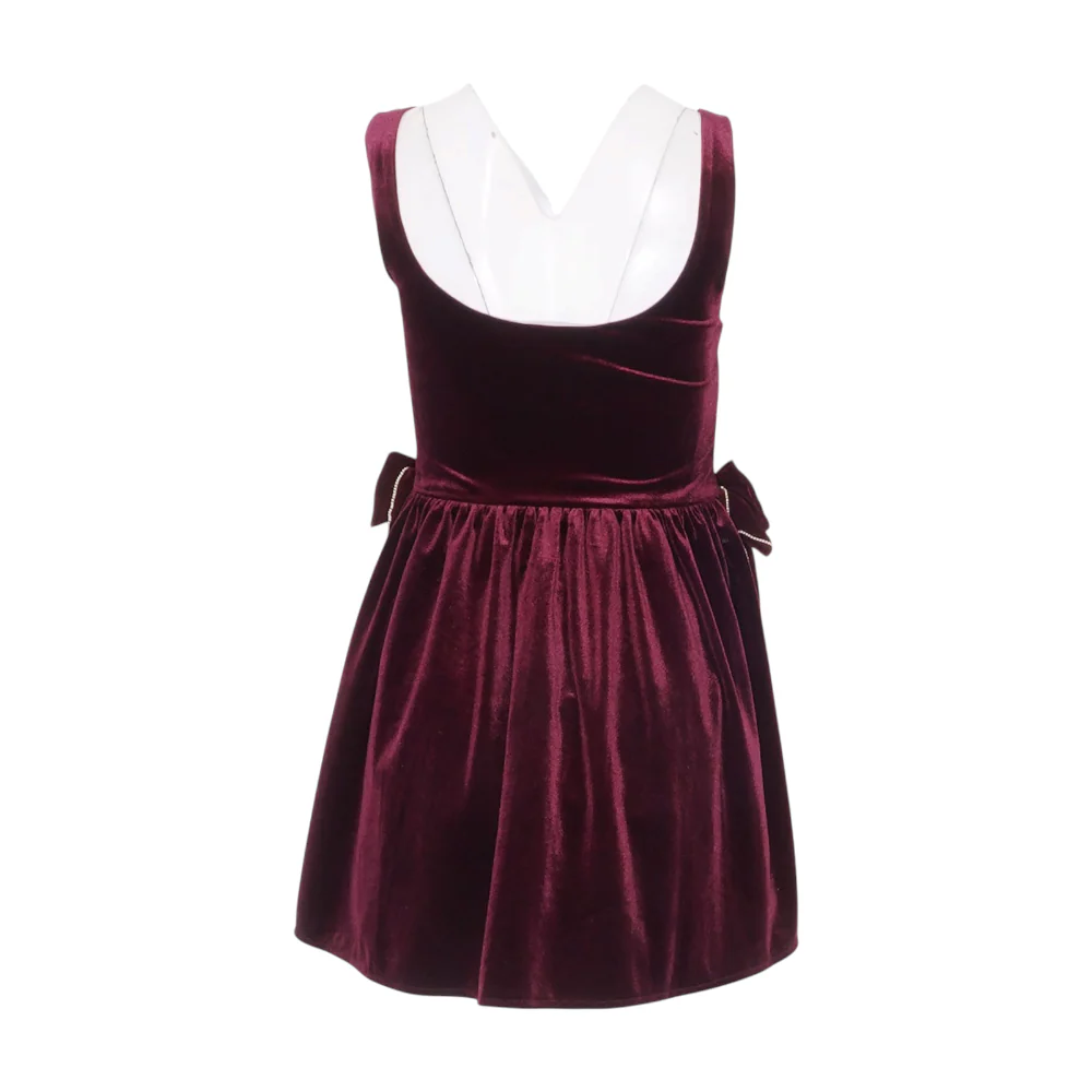 Burgundy Mini Dress - Image 2