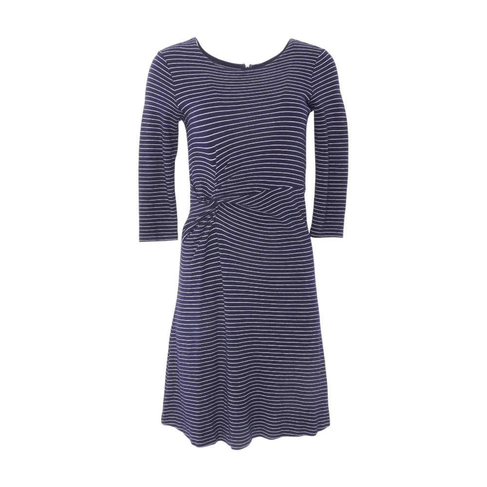 Navy Striped Midi Dress