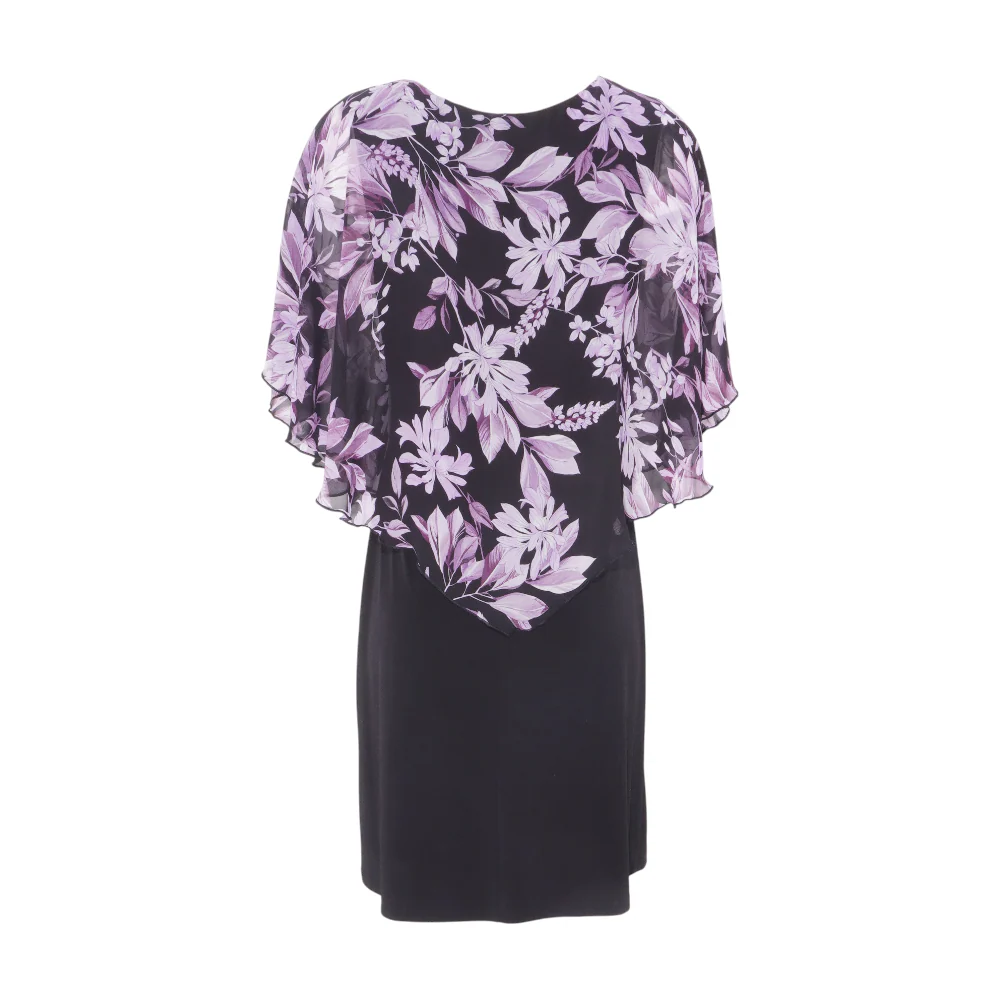 Black Floral Midi Dress - Image 2