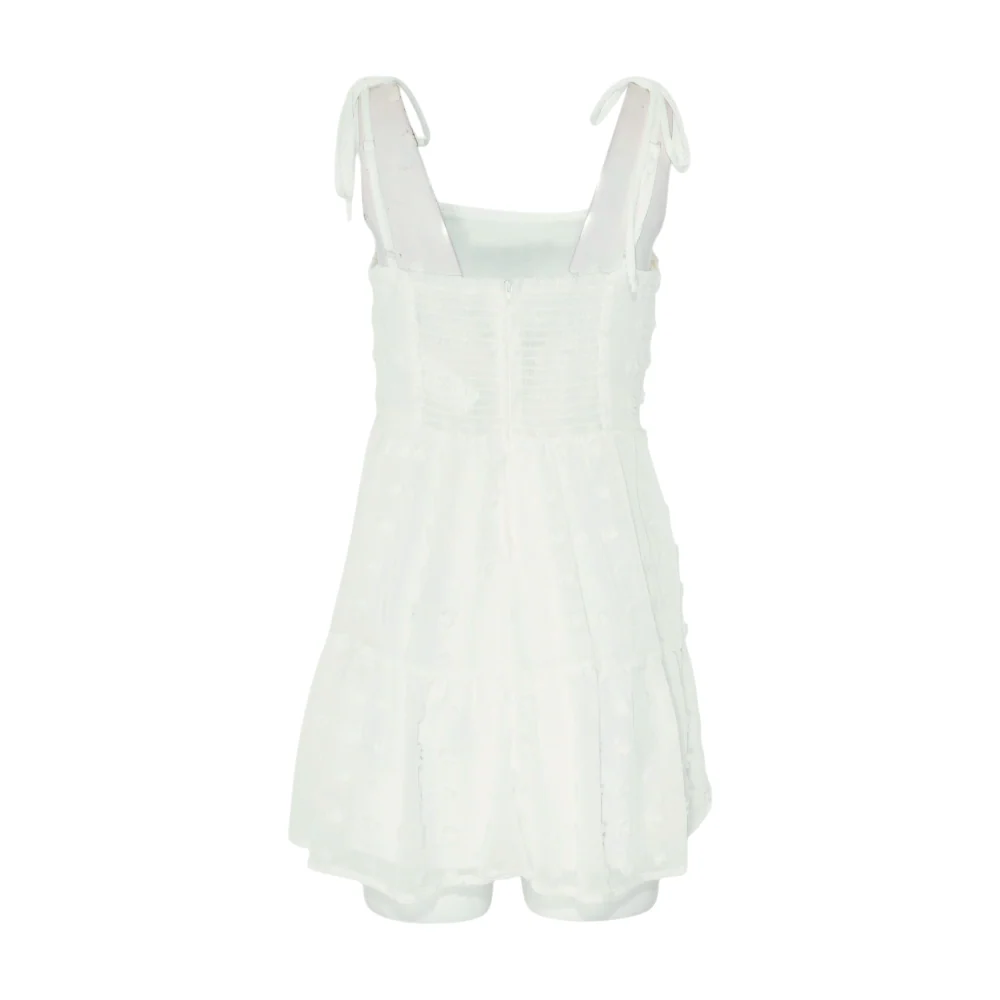White Polka Dot Mini Dress - Image 2