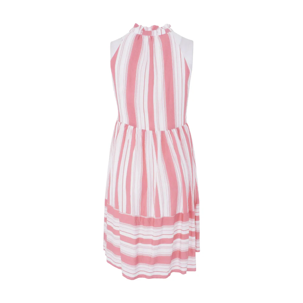 Pink Striped Mini Dress - Image 2
