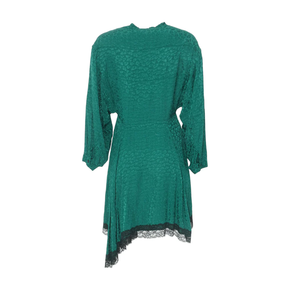 Green Animal Print Mini Dress - Image 2