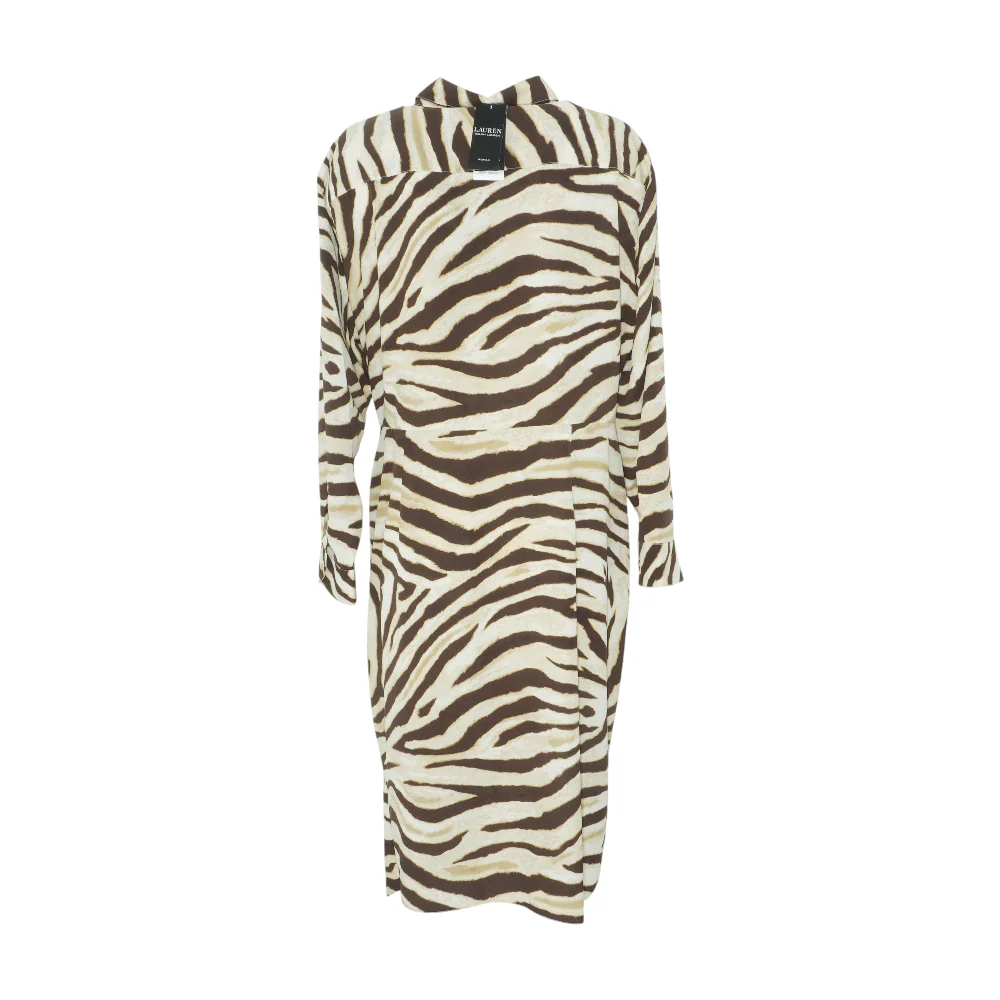 Beige Plus Animal Print Midi Dress - Image 2