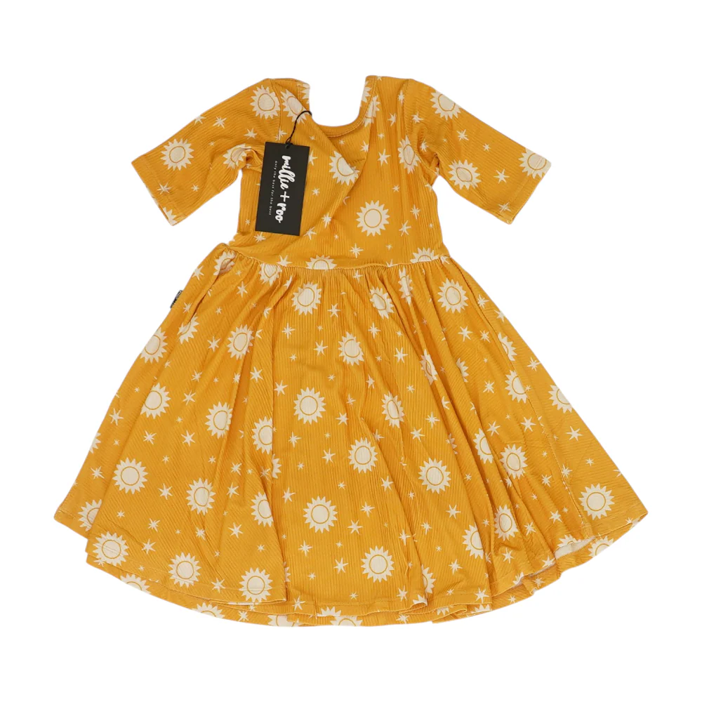 Yellow Print Dress - Image 2