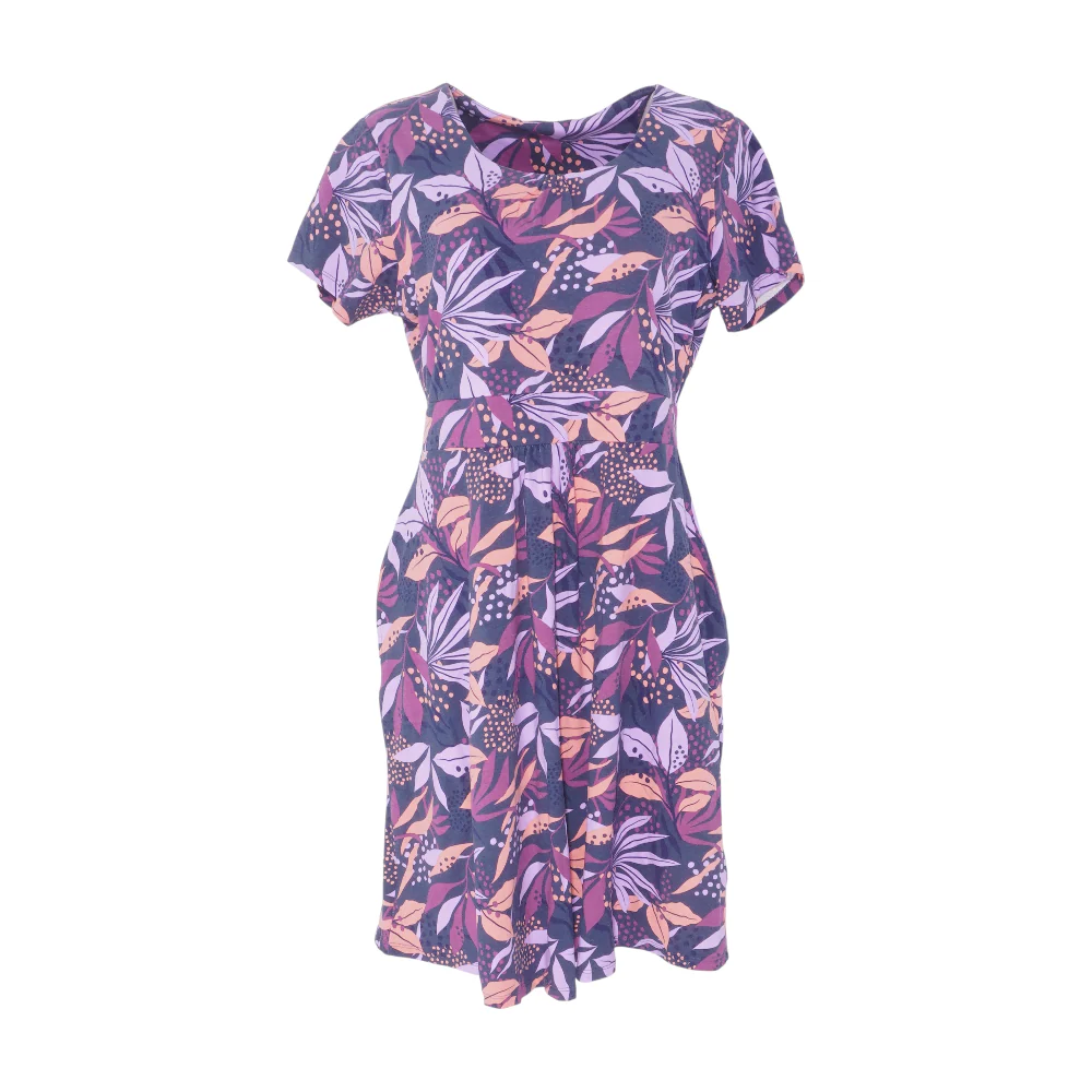 Blue Print Midi Dress
