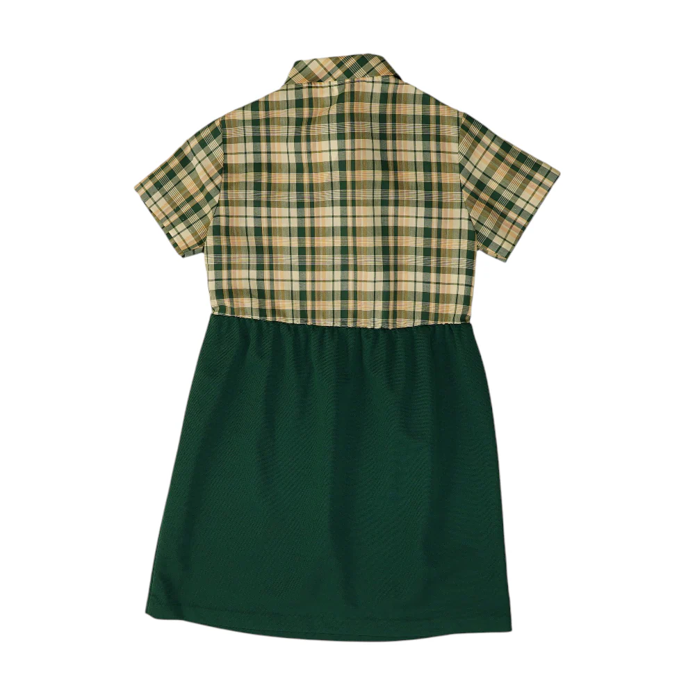 Vintage Green Plaid Dress - Image 2