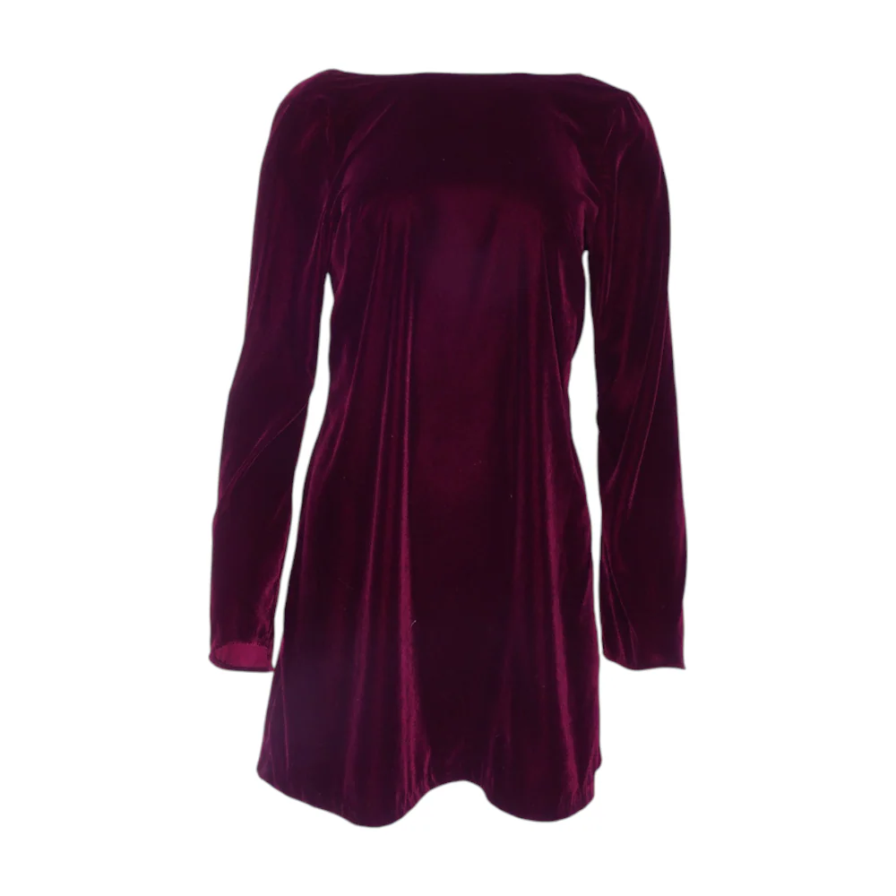 Burgundy Mini Dress