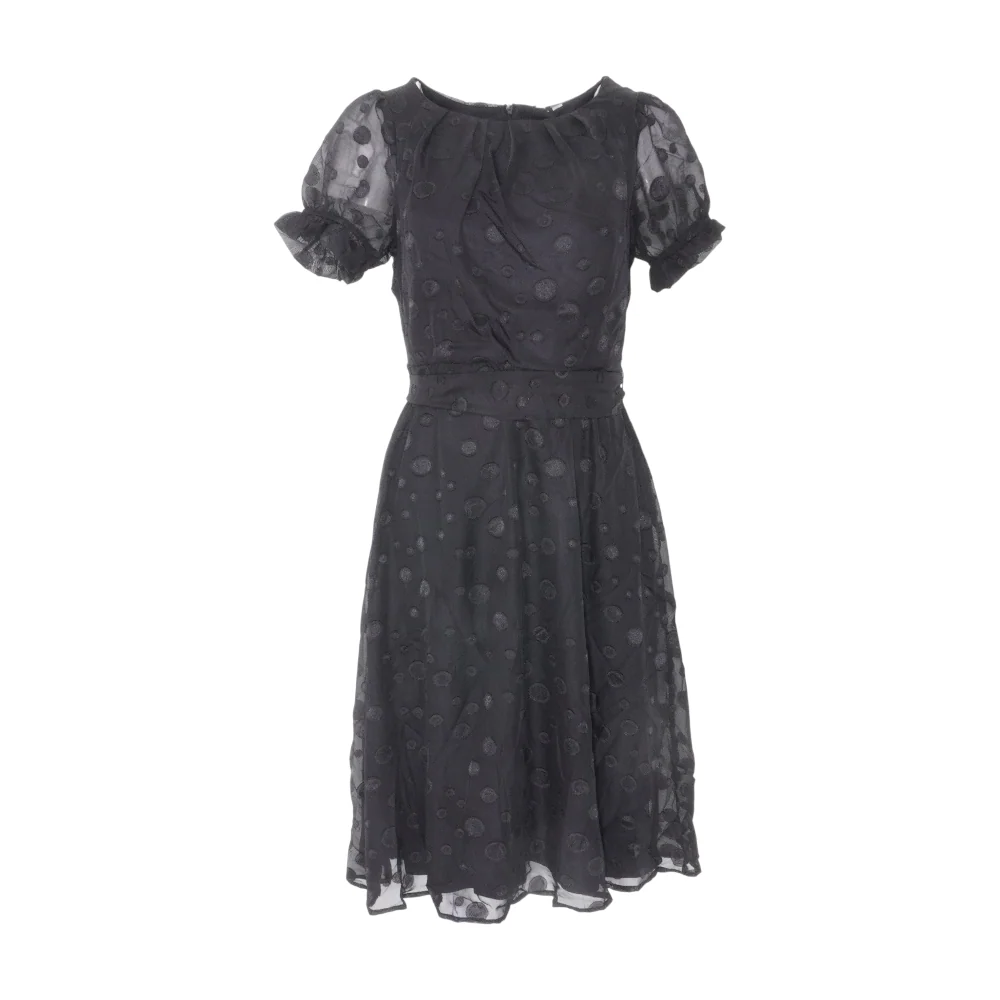 Black Polka Dot Midi Dress