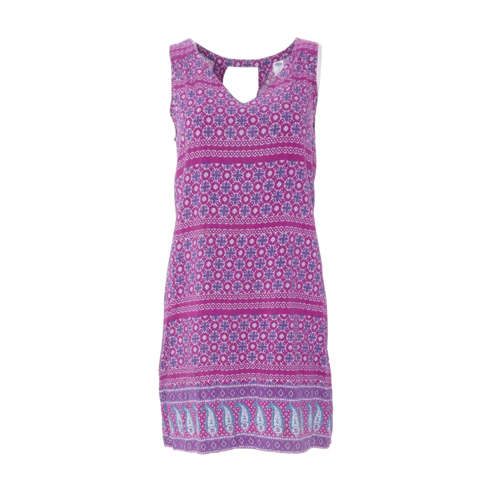 Purple Floral Mini Dress