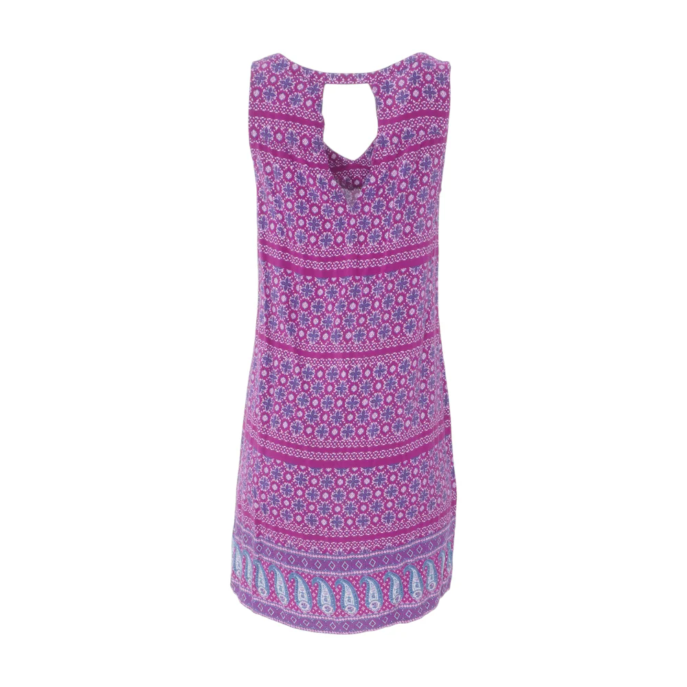 Purple Floral Mini Dress - Image 2