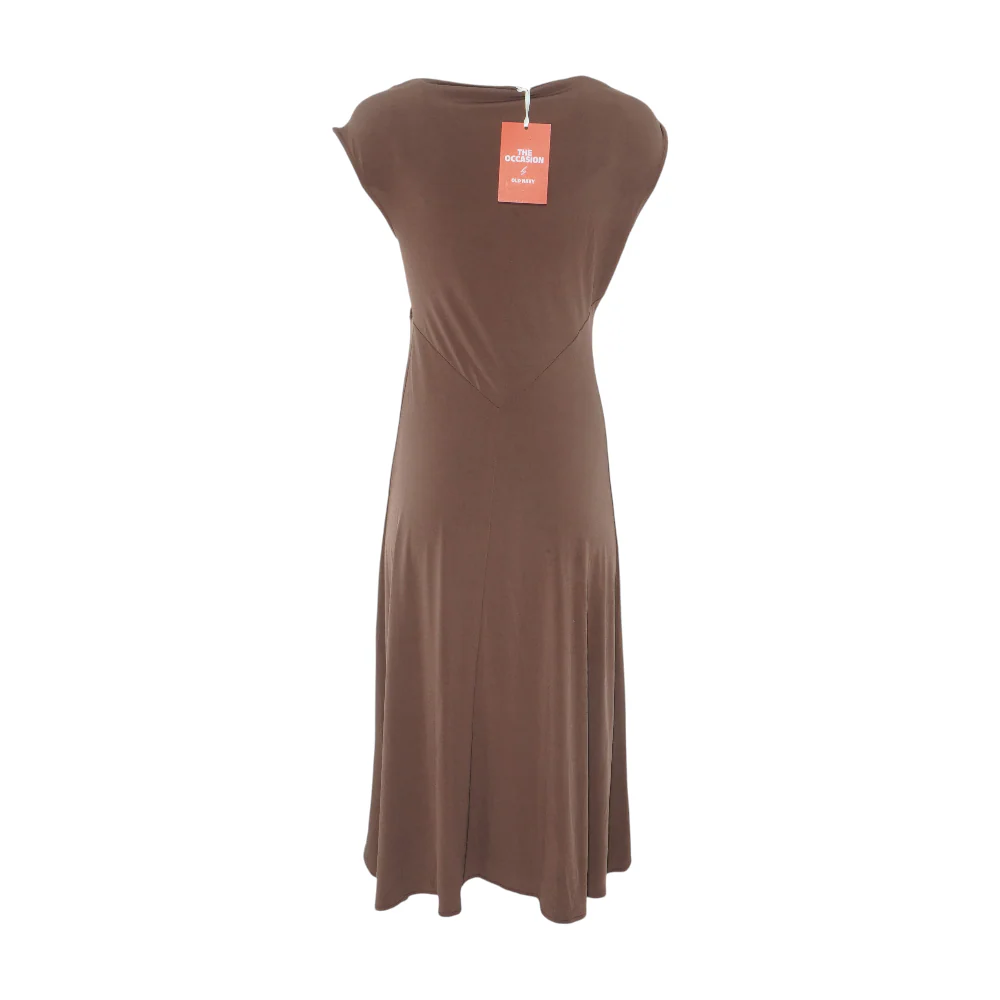 Brown Petite Midi Dress - Image 2