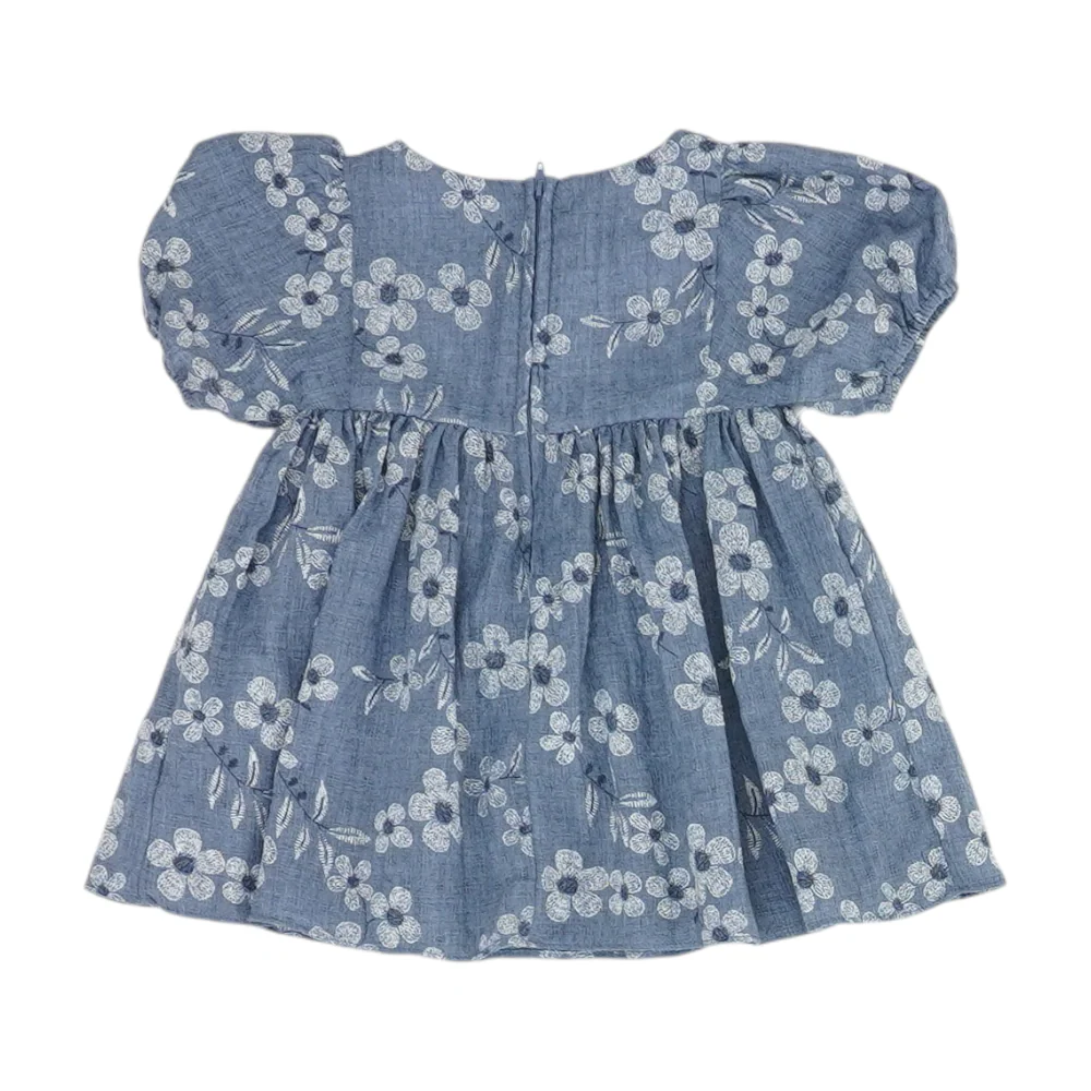 Blue Floral Dress - Image 2