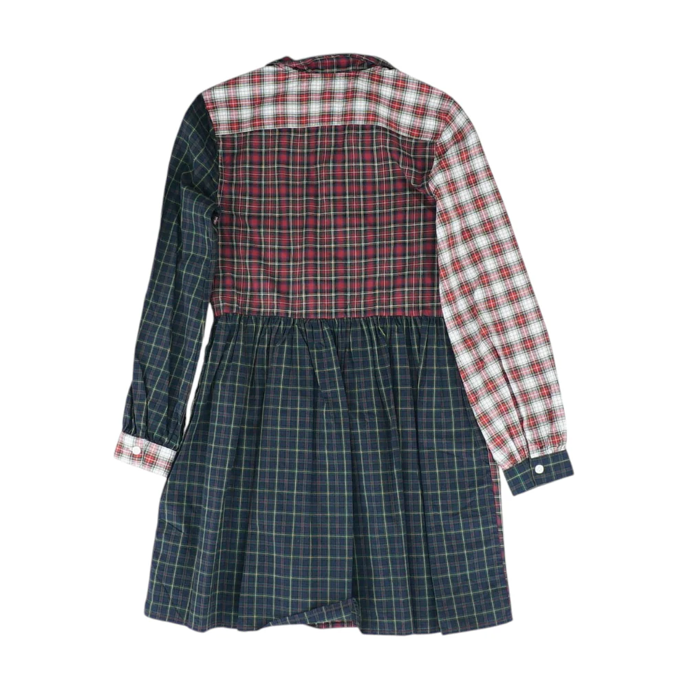 Navy Plaid Dress - Image 2