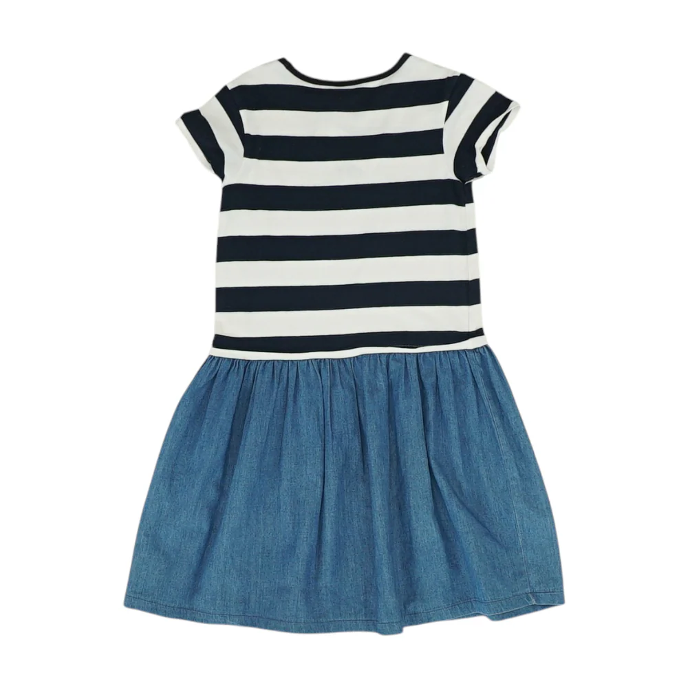 Navy Striped Dress - Image 2