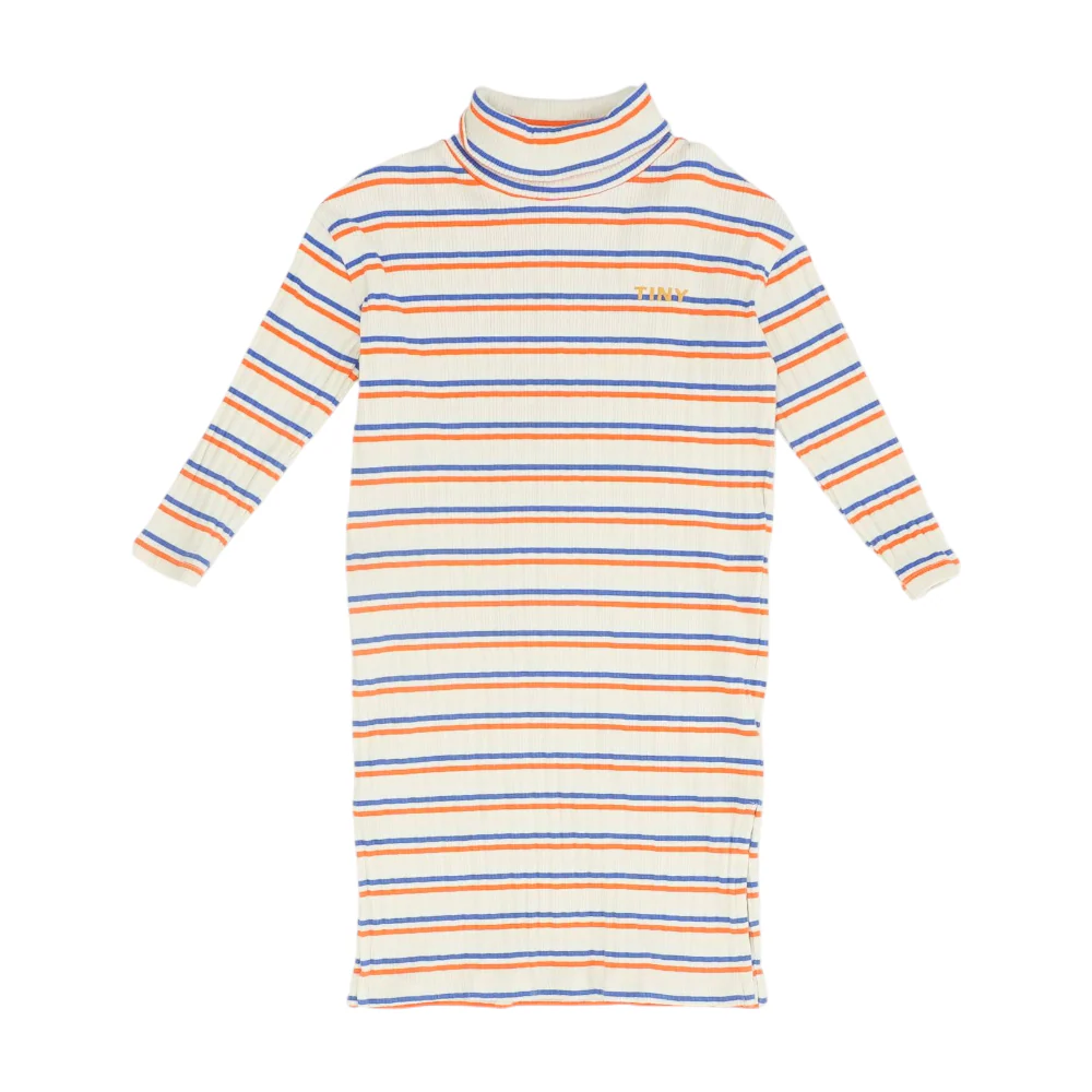 Beige Striped Dress