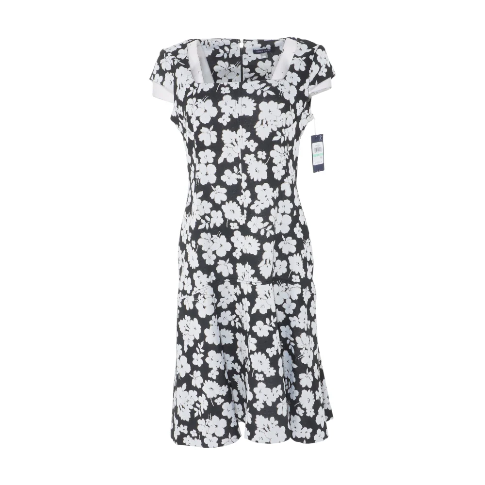 Black Floral Midi Dress
