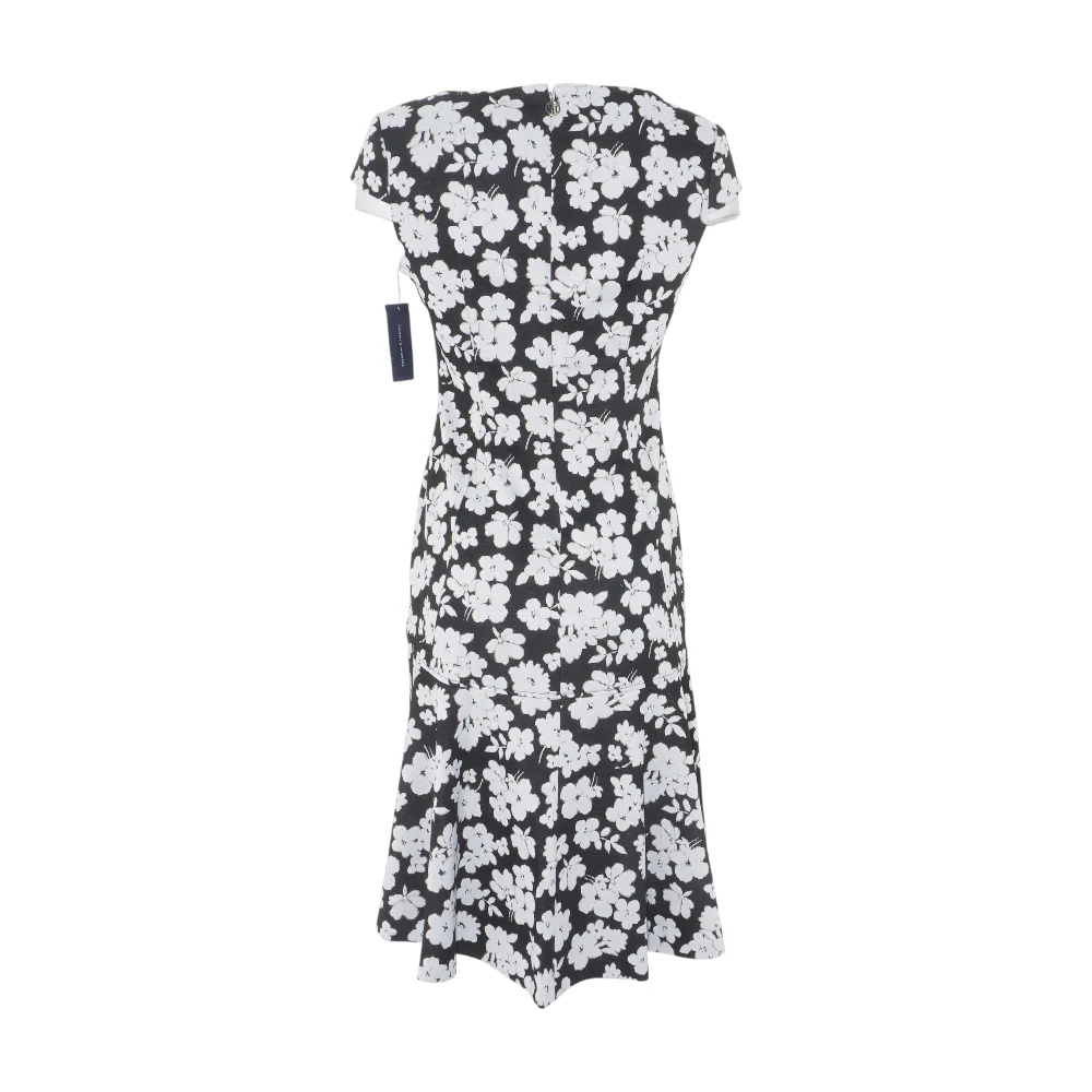 Black Floral Midi Dress - Image 2