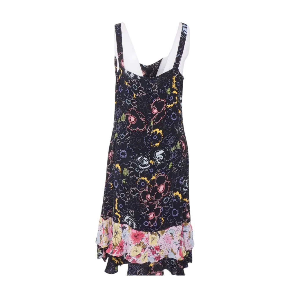 Black Floral Midi Dress - Image 2