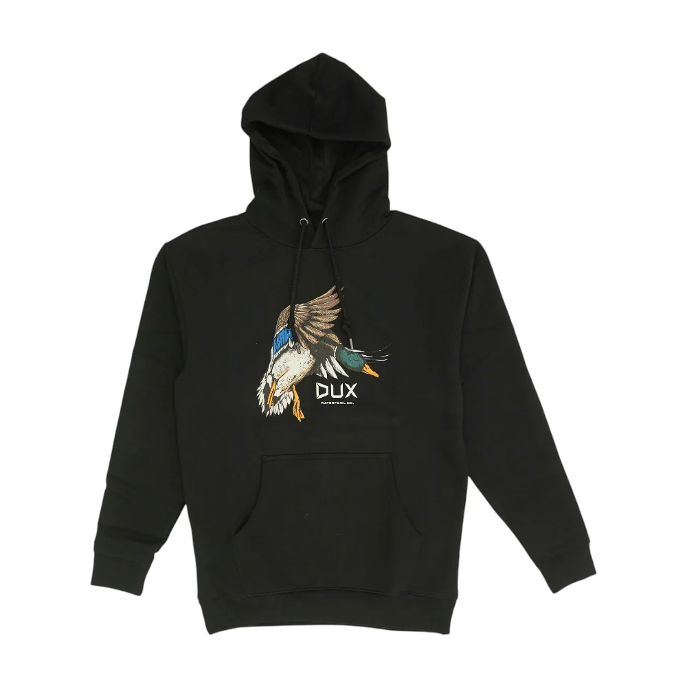 Black Solid Hoodie Pullover