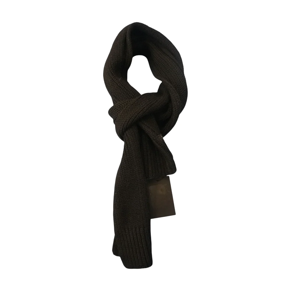Black Polyester Scarf