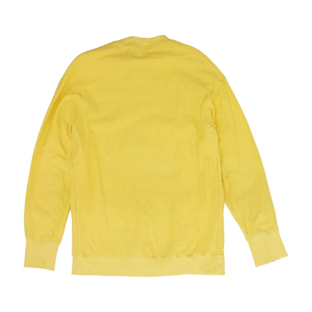 Yellow Solid Sweatshirt Pullover - Image 2