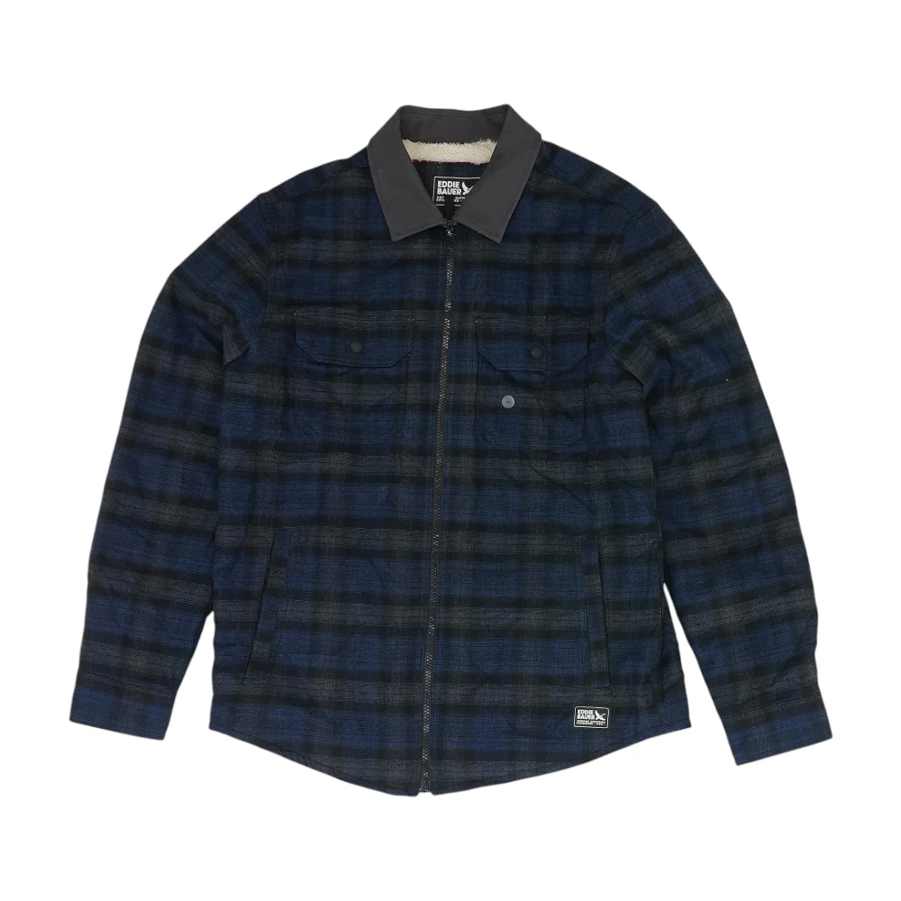 Navy Plaid Jacket