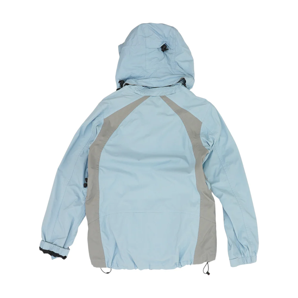 Blue Solid Rain Jacket - Image 2
