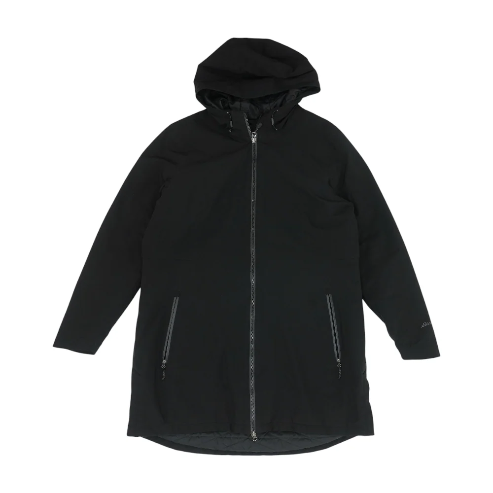 Black Solid Rain Jacket