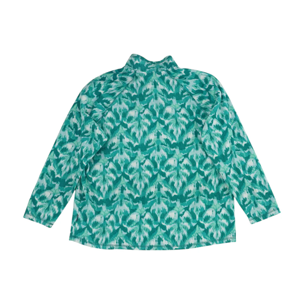 Green Print 1/4 Zip Pullover - Image 2