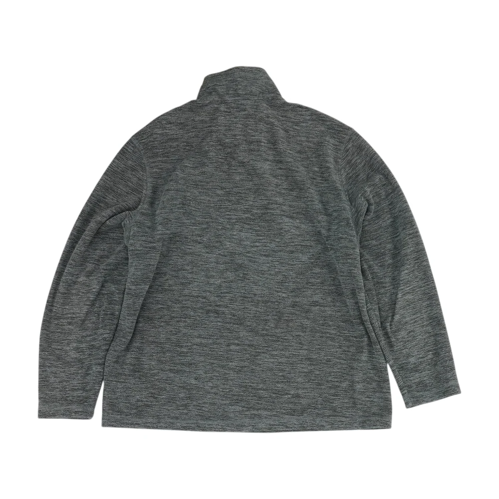 Gray Solid 1/4 Zip Pullover - Image 2