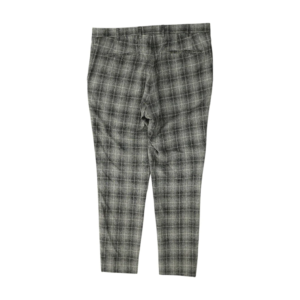 Gray Plaid Regular Pants - Image 2