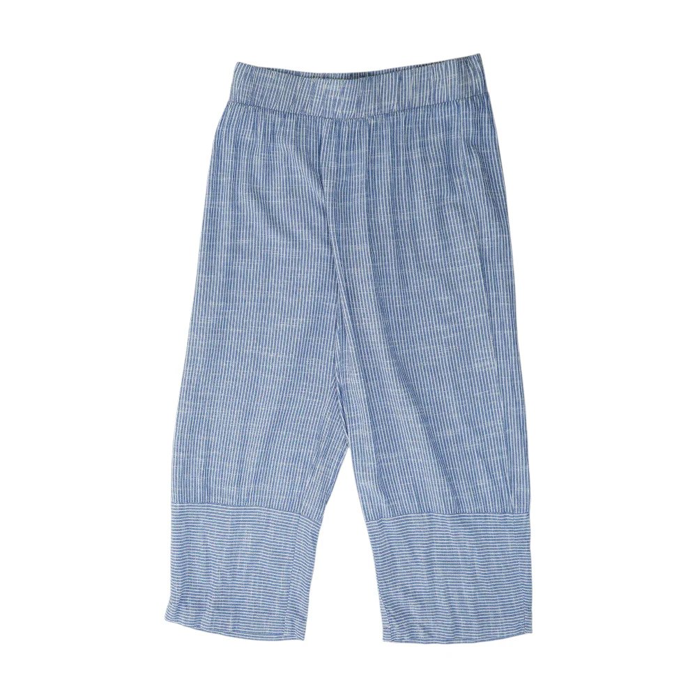 Blue Striped Relaxed Pants
