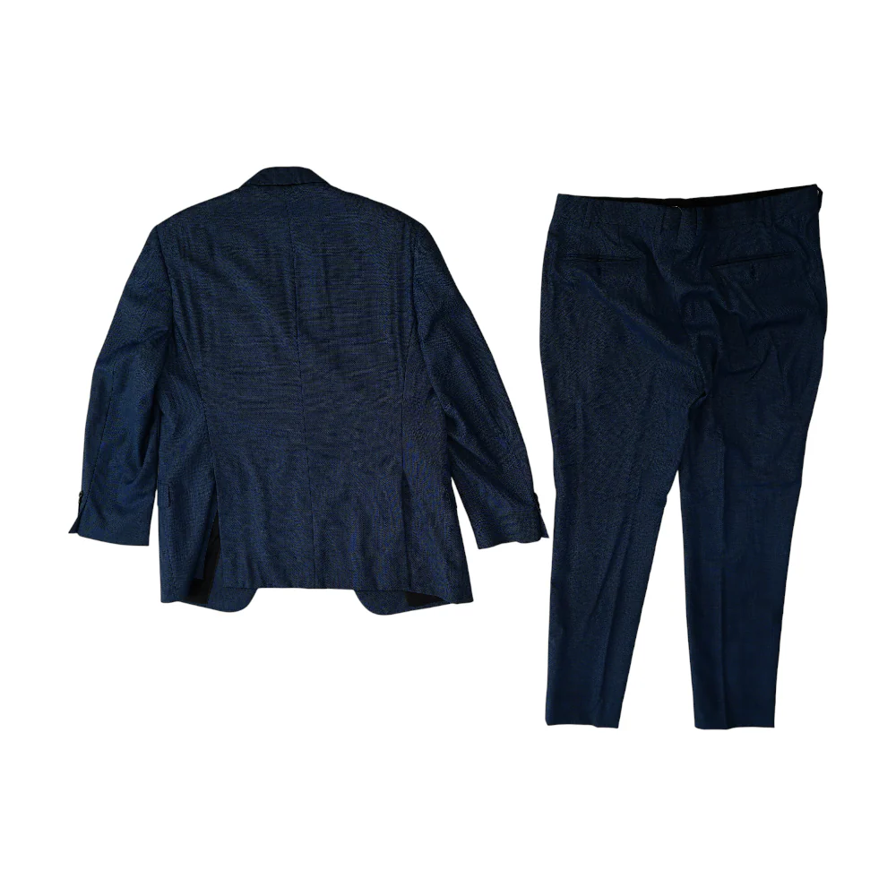 Navy G-Line Virgin-Wool Blend Suit - Image 2