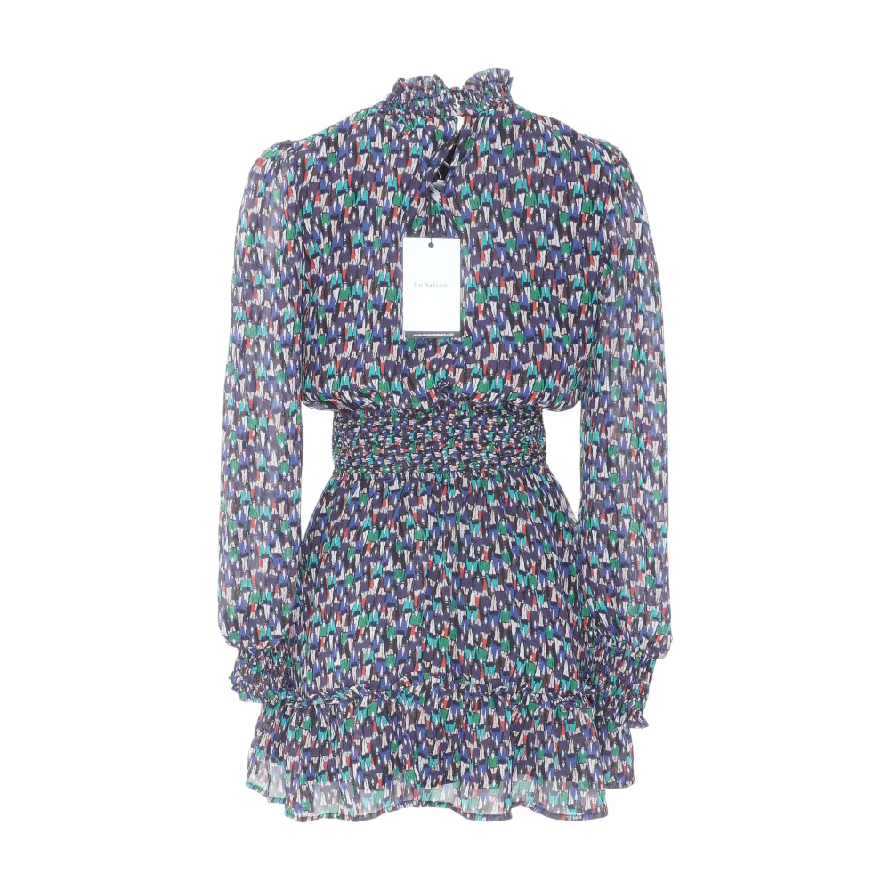 Multi Print Mini Dress - Image 2