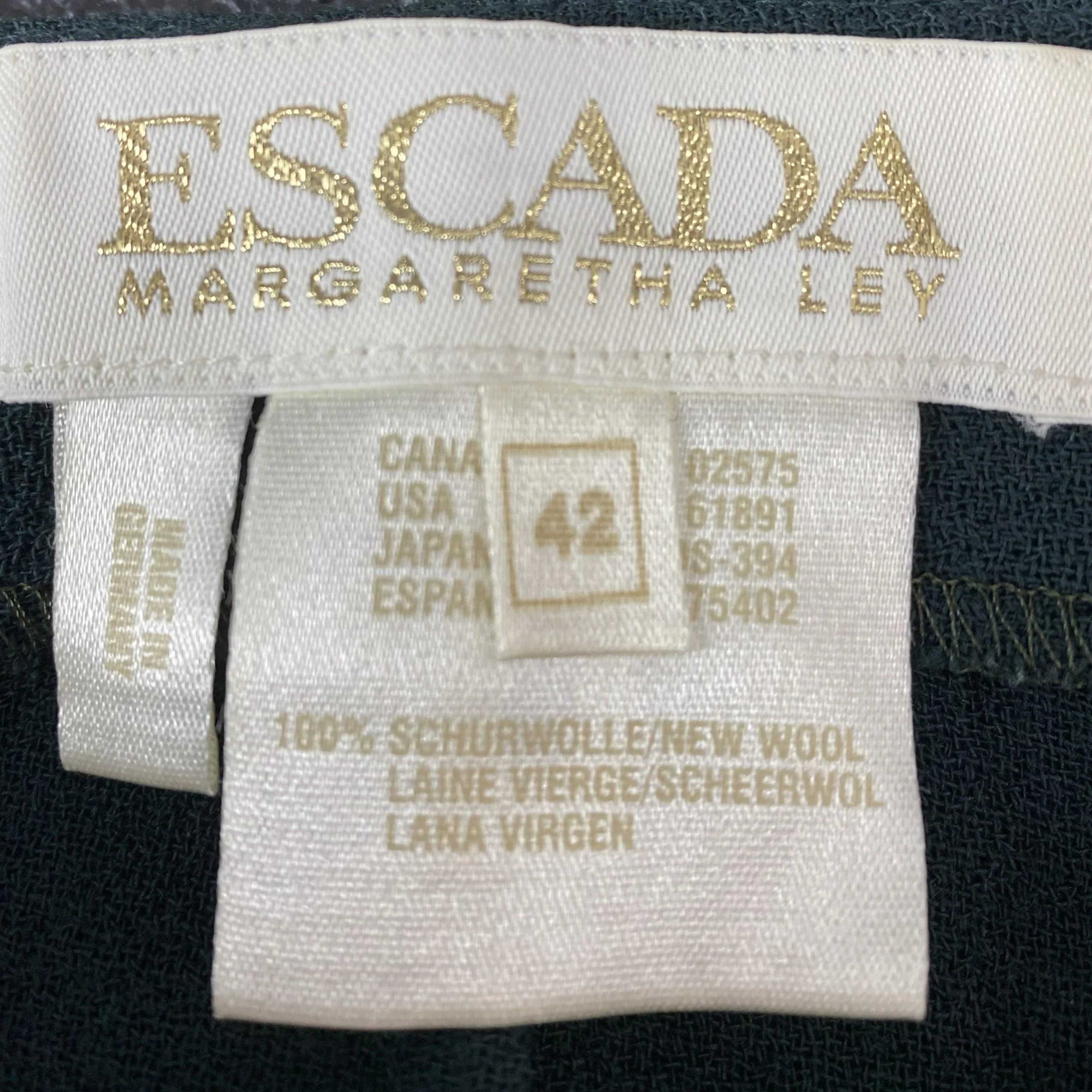 Green Wool Blend Dress Pants - Image 4