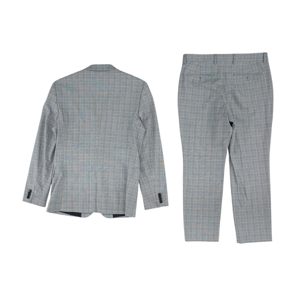 Navy Check Suit - Image 2