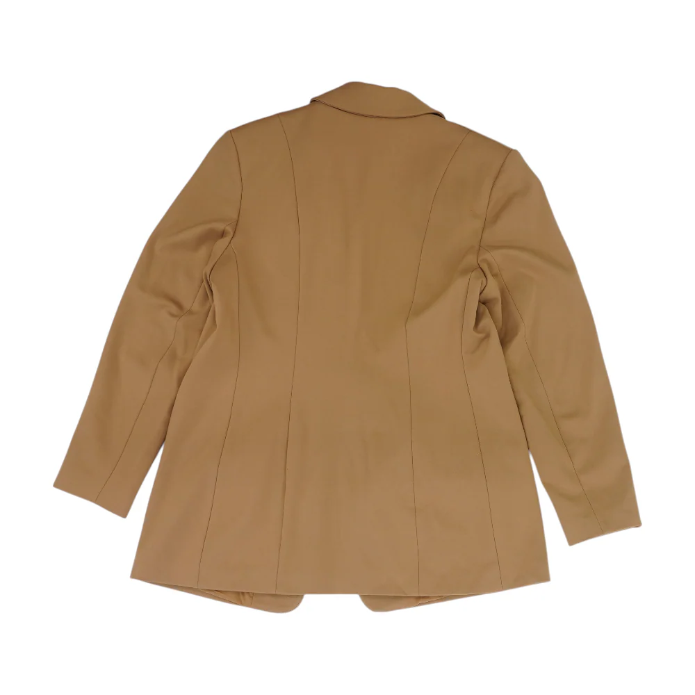 Tan Solid Blazer - Image 2