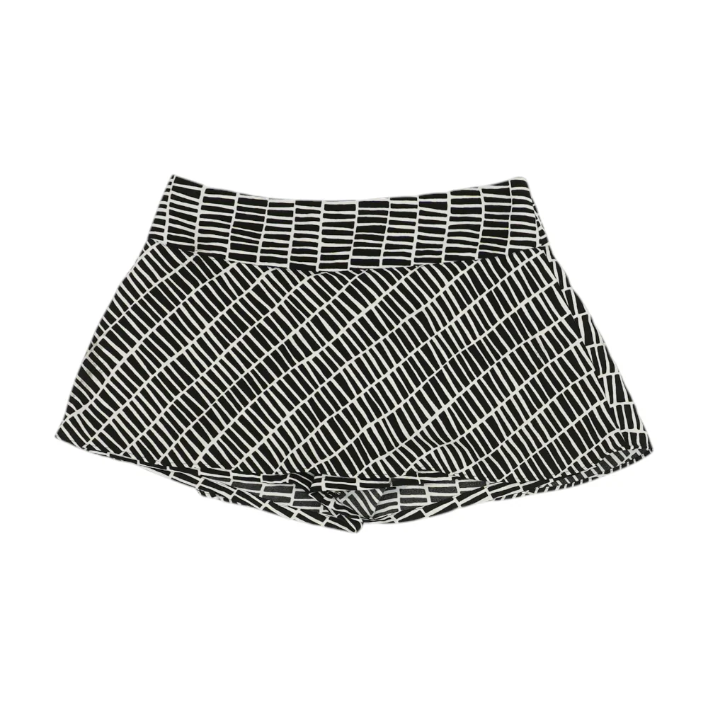 Black Print Mini Skort