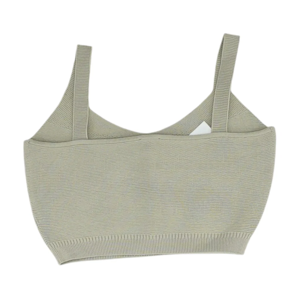 Gray Cropped Blouse - Image 2
