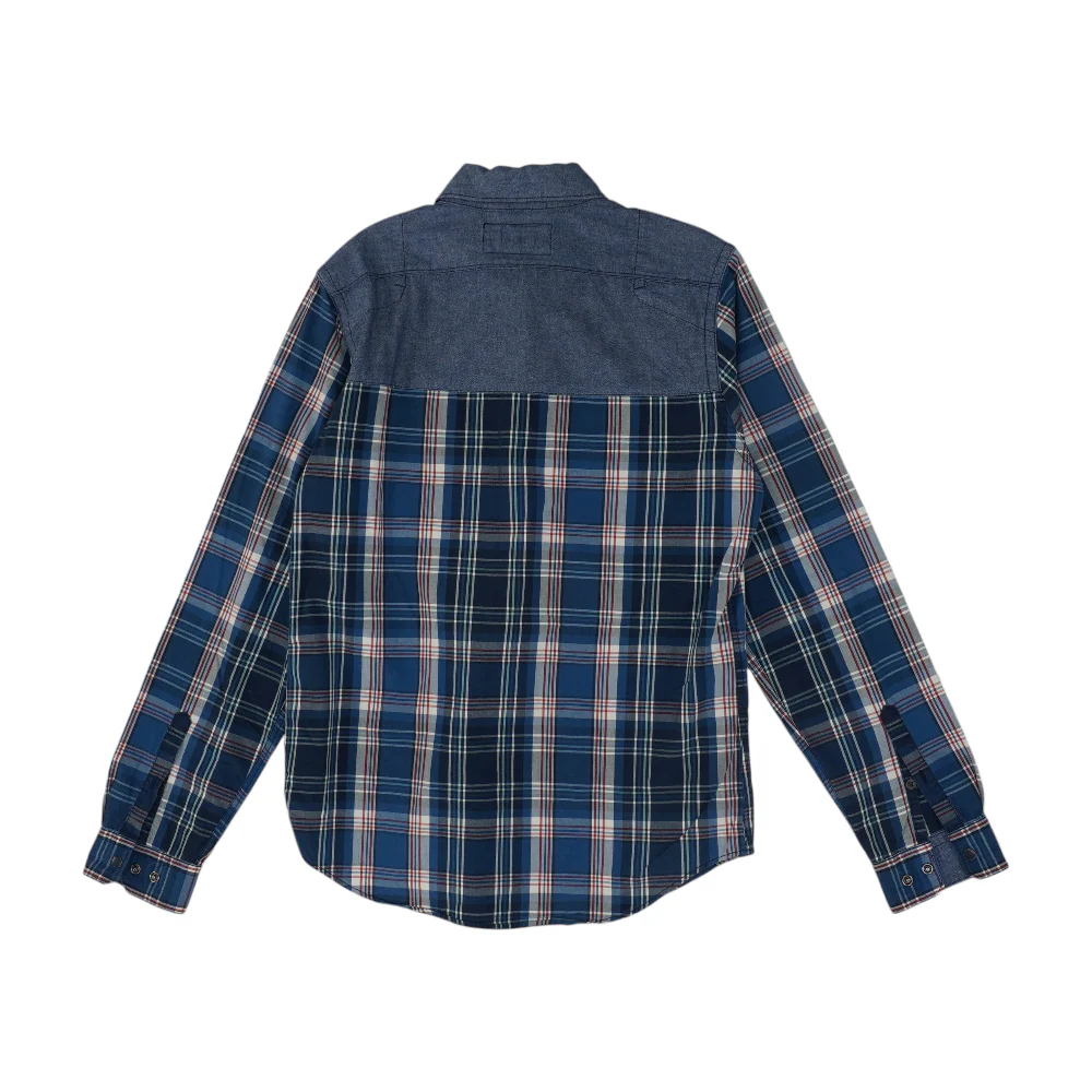 Blue Plaid Long Sleeve Button Down - Image 2