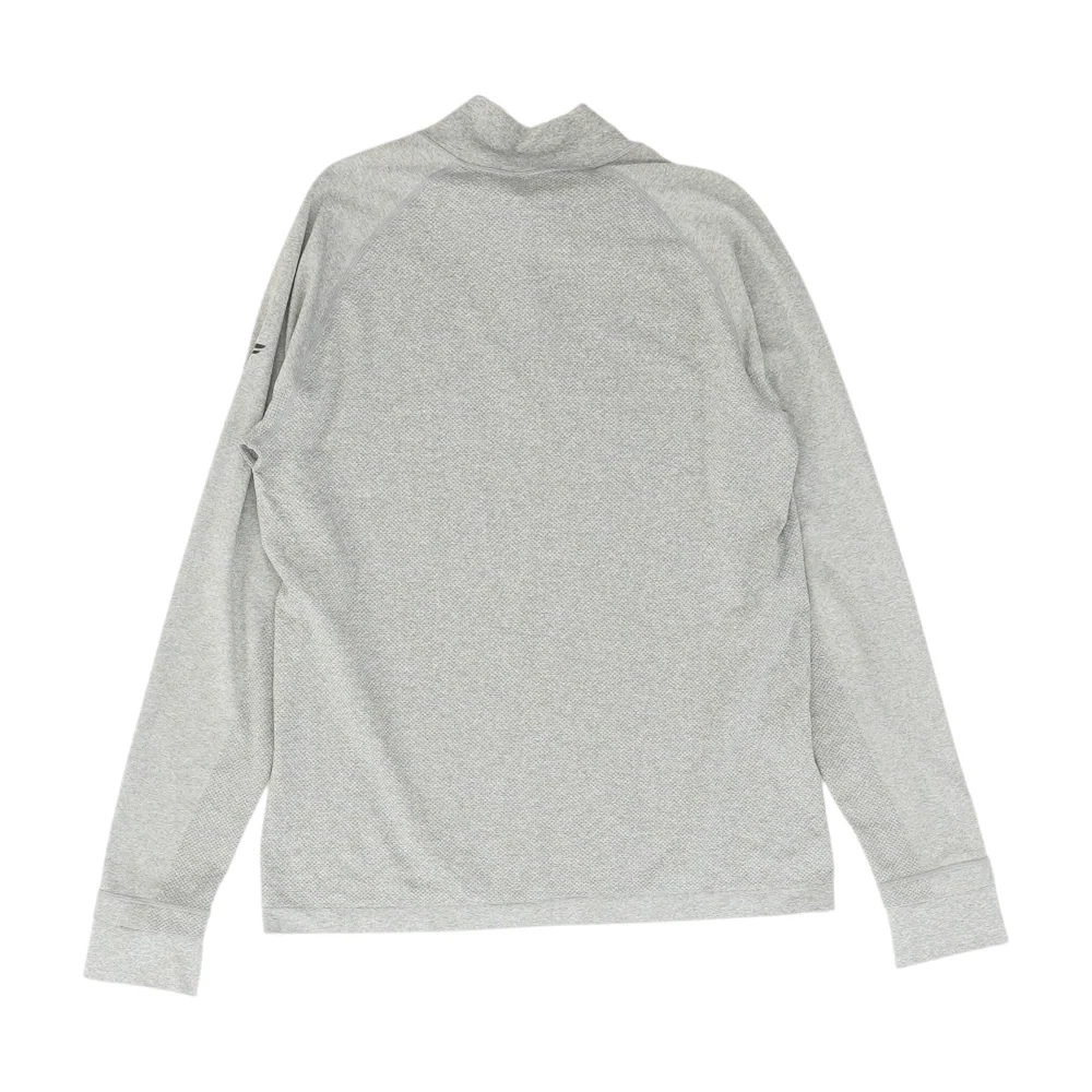 Gray Solid 1/4 Zip Pullover - Image 2