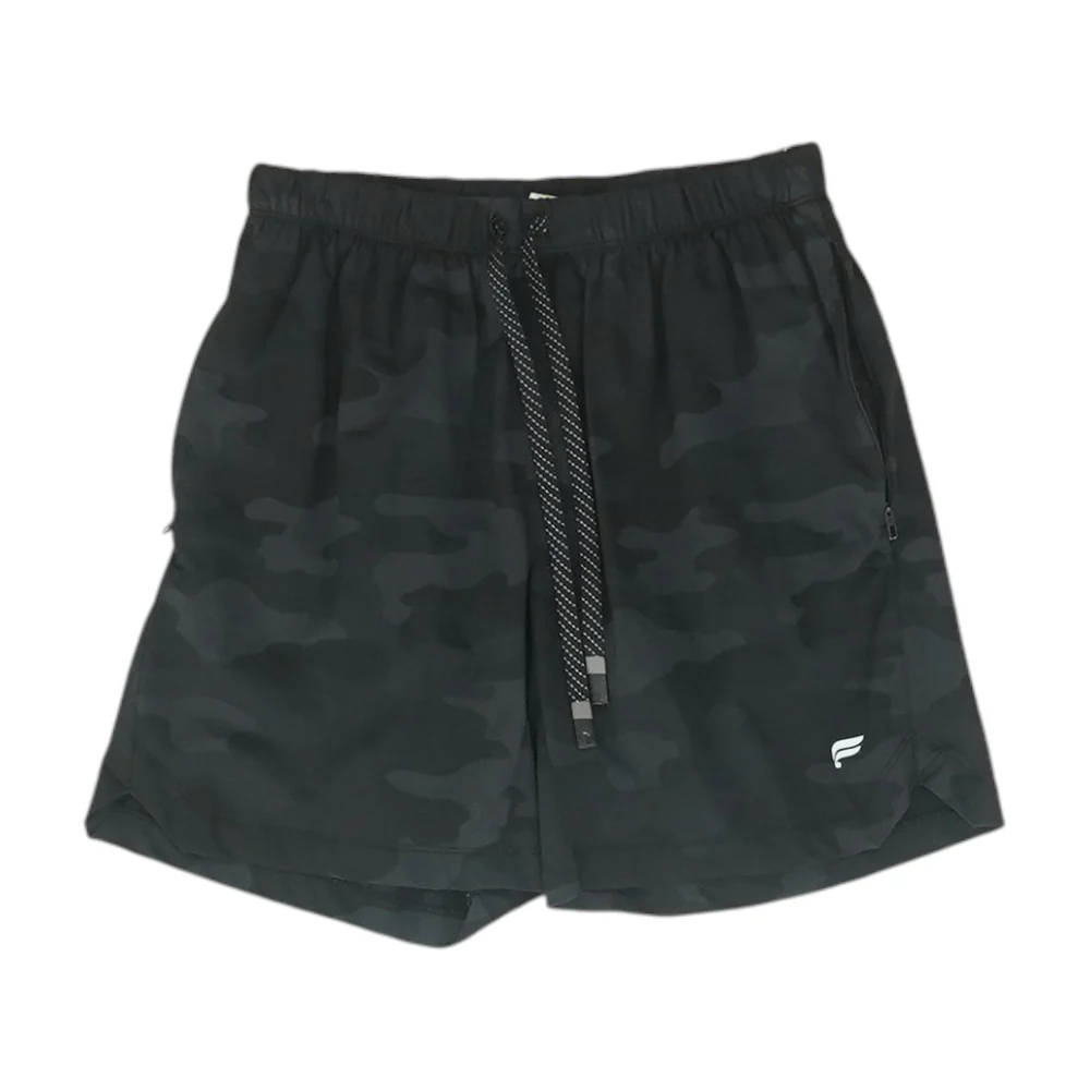 Black Camo Active Shorts