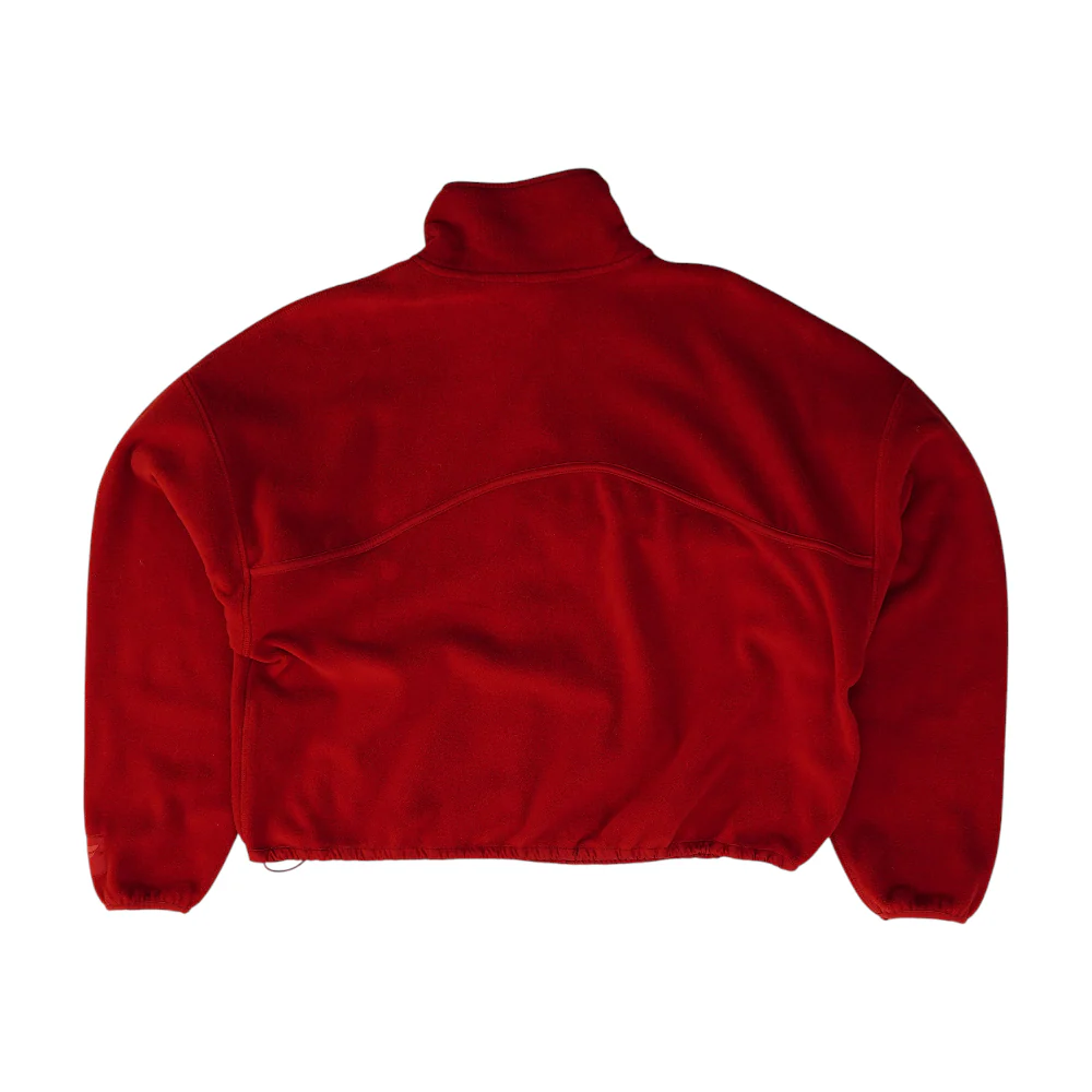 Red Solid 1/4 Zip Pullover - Image 2