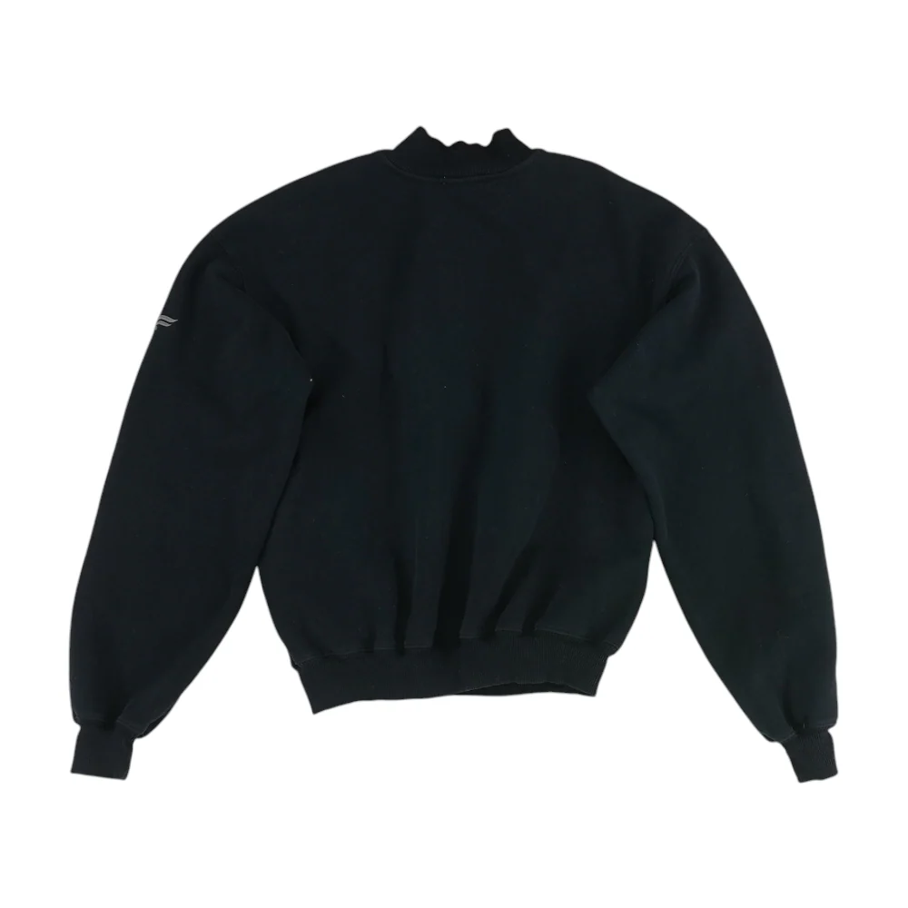 Black Solid 1/4 Zip Pullover - Image 2