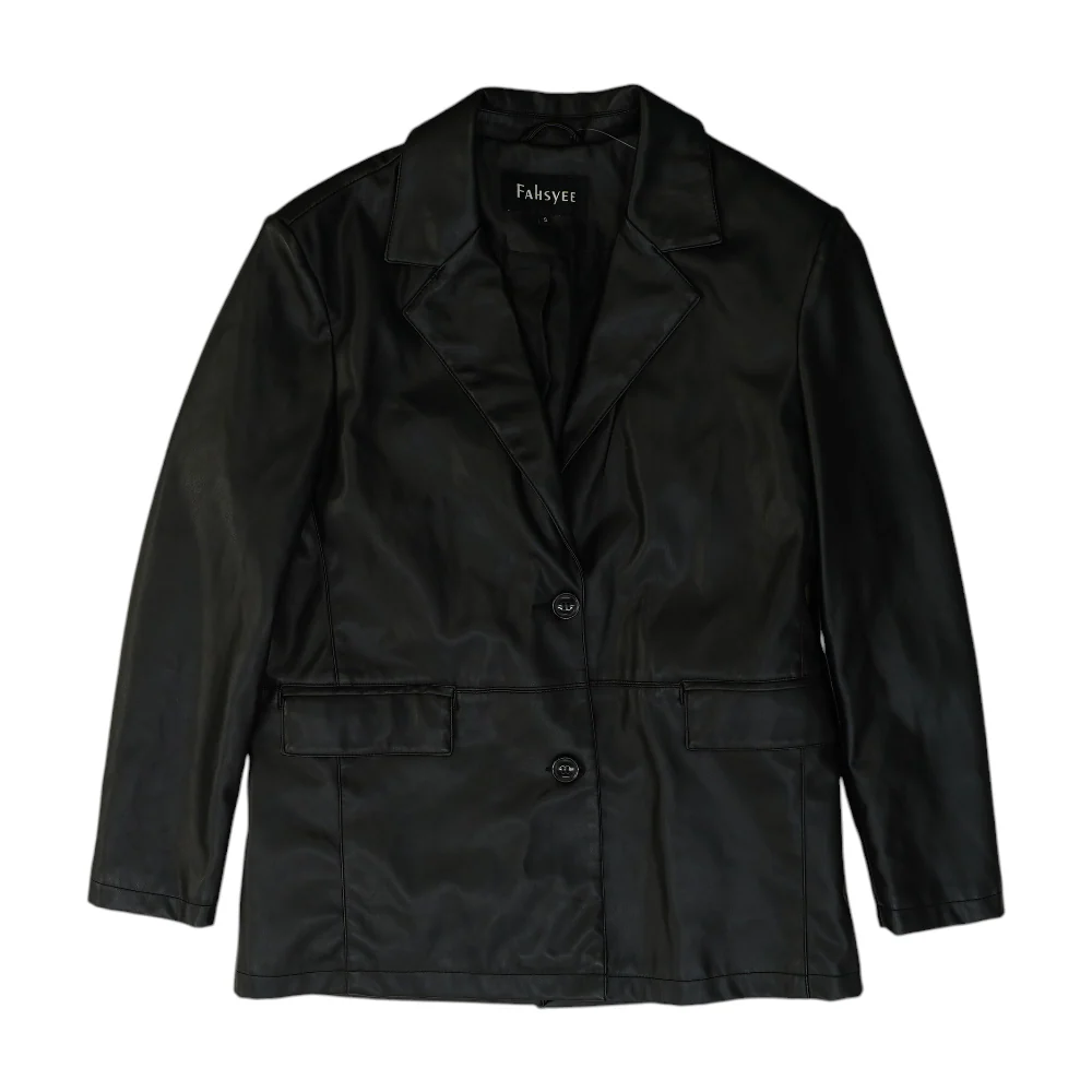 Black Solid Blazer